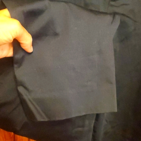 RALPH LAUREN SIZE 14W JET BLACK POPLIN PANTS - Picture 3 of 5